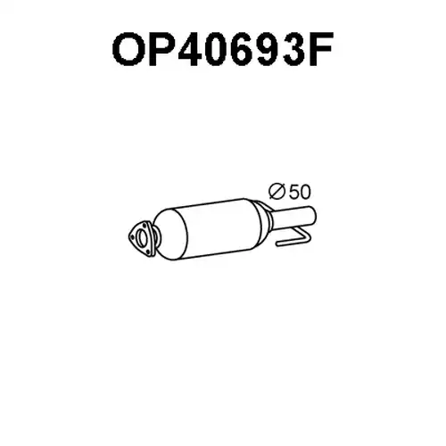 филтър за сажди/твърди частици, изпускателна система VENEPORTE OP40693F