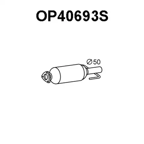 филтър за сажди/твърди частици, изпускателна система VENEPORTE OP40693S