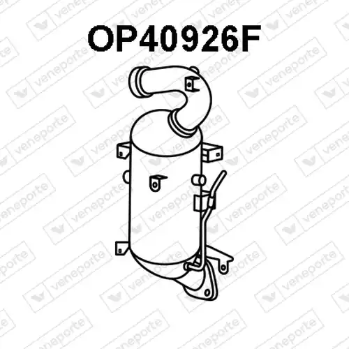 филтър за сажди/твърди частици, изпускателна система VENEPORTE OP40926F