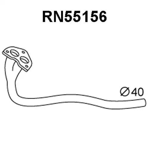 изпускателна тръба VENEPORTE RN55156