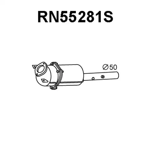 филтър за сажди/твърди частици, изпускателна система VENEPORTE RN55281S