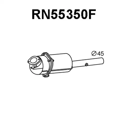 филтър за сажди/твърди частици, изпускателна система VENEPORTE RN55350F