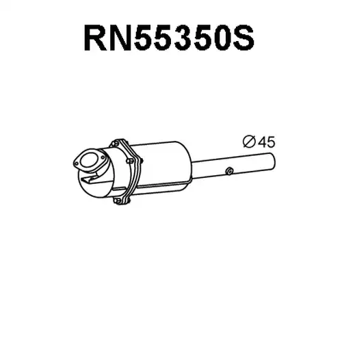 филтър за сажди/твърди частици, изпускателна система VENEPORTE RN55350S