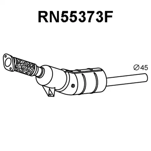 филтър за сажди/твърди частици, изпускателна система VENEPORTE RN55373F