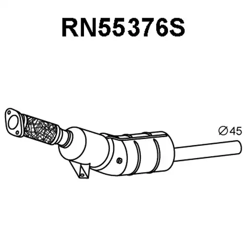 филтър за сажди/твърди частици, изпускателна система VENEPORTE RN55376S