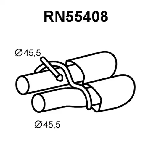 изпускателна тръба VENEPORTE RN55408