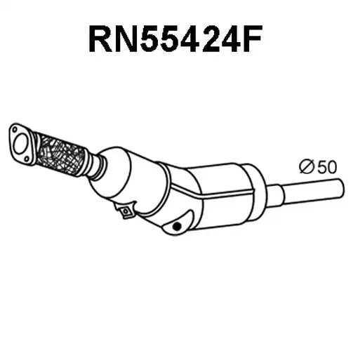 филтър за сажди/твърди частици, изпускателна система VENEPORTE RN55424F