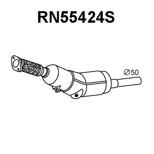 филтър за сажди/твърди частици, изпускателна система VENEPORTE RN55424S