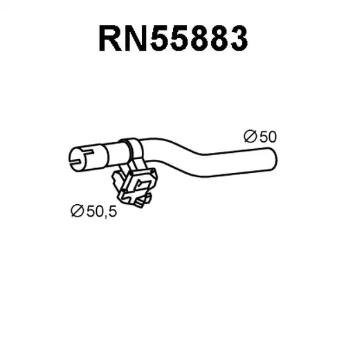 изпускателна тръба VENEPORTE RN55883