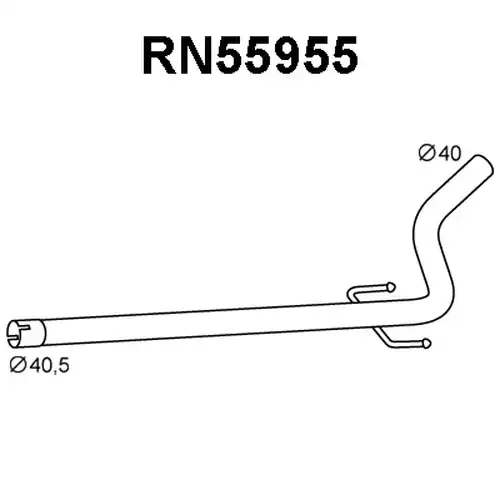 изпускателна тръба VENEPORTE RN55955