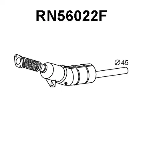 филтър за сажди/твърди частици, изпускателна система VENEPORTE RN56022F