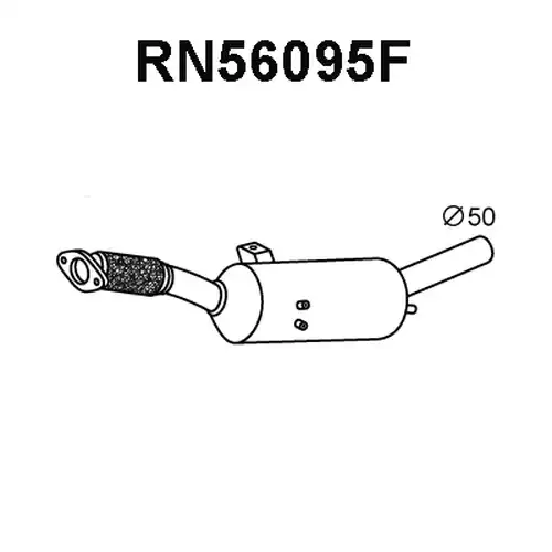 филтър за сажди/твърди частици, изпускателна система VENEPORTE RN56095F