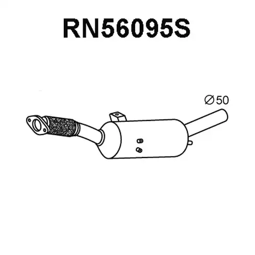 филтър за сажди/твърди частици, изпускателна система VENEPORTE RN56095S