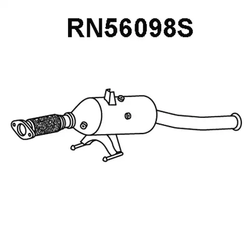 филтър за сажди/твърди частици, изпускателна система VENEPORTE RN56098S
