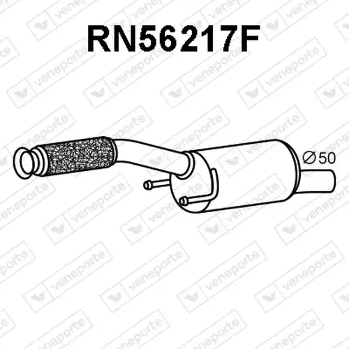 филтър за сажди/твърди частици, изпускателна система VENEPORTE RN56217F
