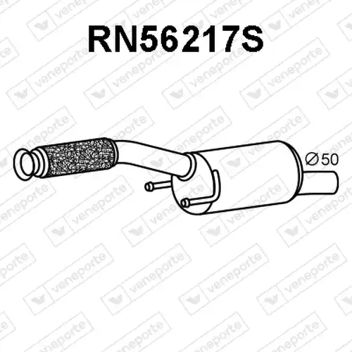 филтър за сажди/твърди частици, изпускателна система VENEPORTE RN56217S