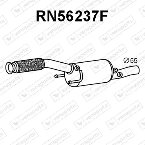 филтър за сажди/твърди частици, изпускателна система VENEPORTE RN56237F