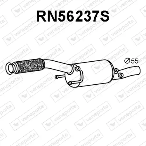 филтър за сажди/твърди частици, изпускателна система VENEPORTE RN56237S