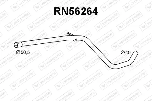 изпускателна тръба VENEPORTE RN56264