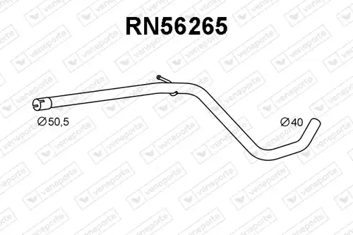 изпускателна тръба VENEPORTE RN56265