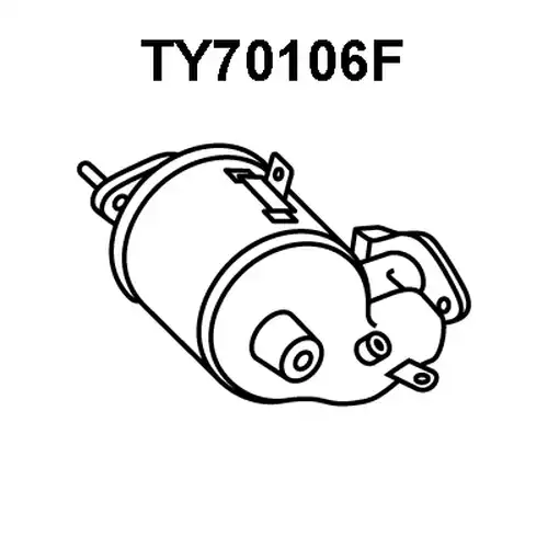 филтър за сажди/твърди частици, изпускателна система VENEPORTE TY70106F