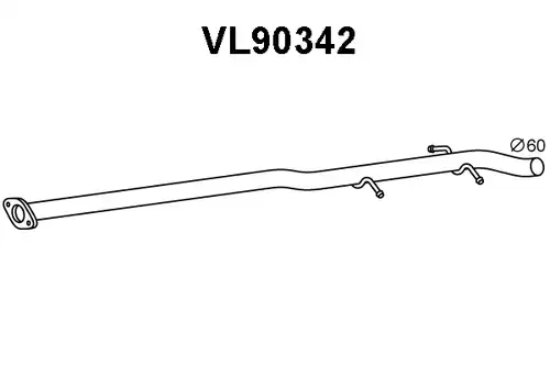 изпускателна тръба VENEPORTE VL90342