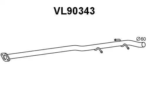 изпускателна тръба VENEPORTE VL90343