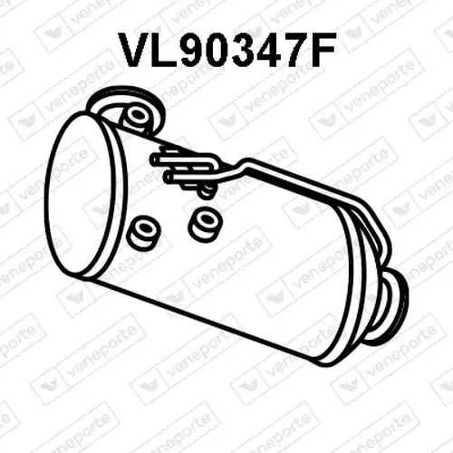 филтър за сажди/твърди частици, изпускателна система VENEPORTE VL90347S