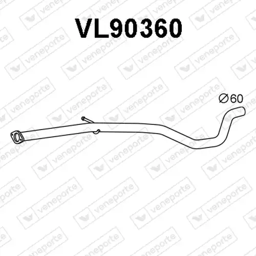 изпускателна тръба VENEPORTE VL90360