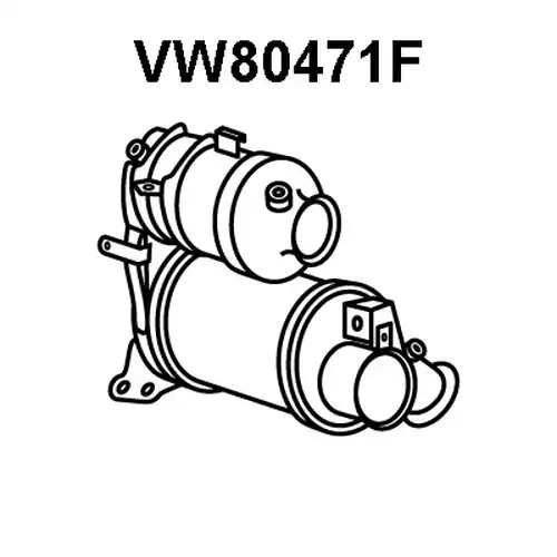 филтър за сажди/твърди частици, изпускателна система VENEPORTE VW80471F