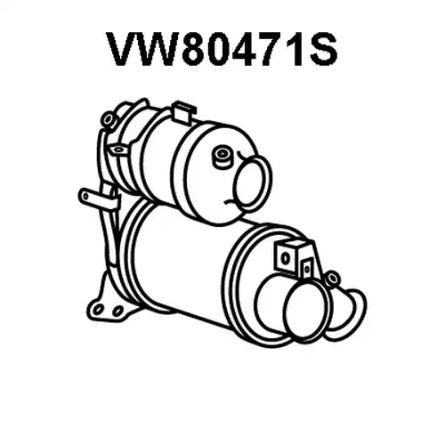 филтър за сажди/твърди частици, изпускателна система VENEPORTE VW80471S