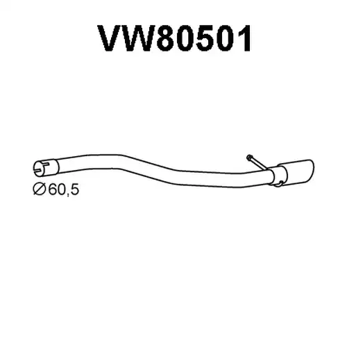 изпускателна тръба VENEPORTE VW80501