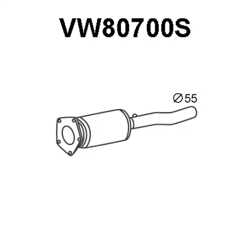 филтър за сажди/твърди частици, изпускателна система VENEPORTE VW80700S