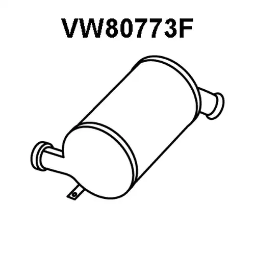 филтър за сажди/твърди частици, изпускателна система VENEPORTE VW80773F