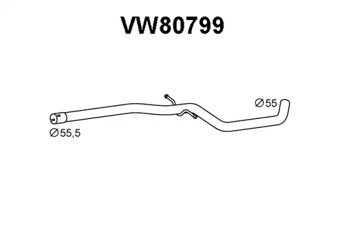 изпускателна тръба VENEPORTE VW80799