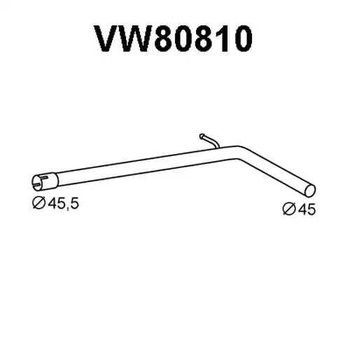 изпускателна тръба VENEPORTE VW80810