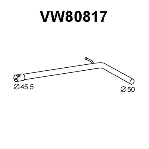 изпускателна тръба VENEPORTE VW80817