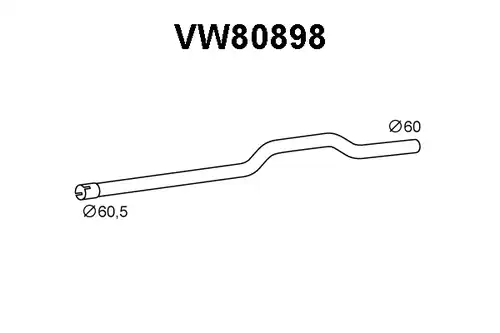 изпускателна тръба VENEPORTE VW80898