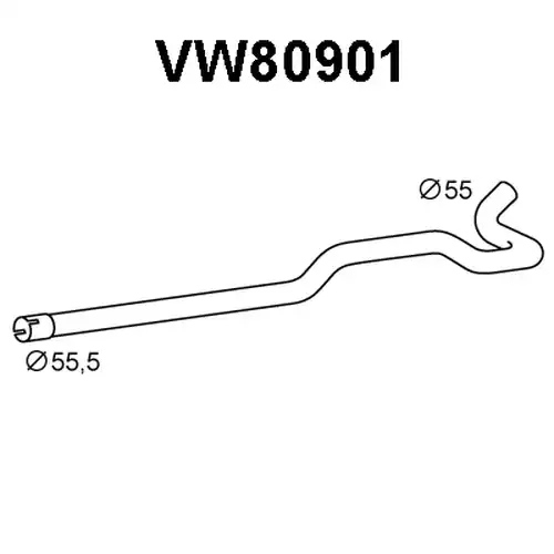 изпускателна тръба VENEPORTE VW80901