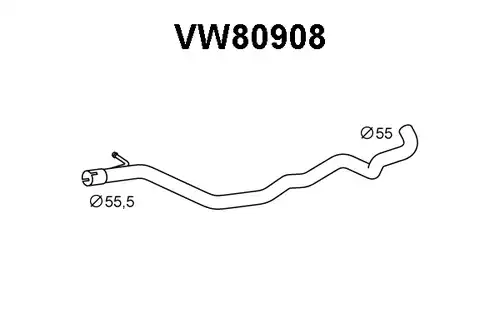 изпускателна тръба VENEPORTE VW80908