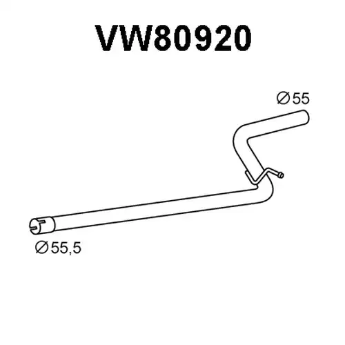 изпускателна тръба VENEPORTE VW80920