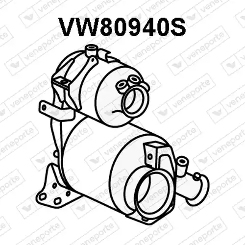 филтър за сажди/твърди частици, изпускателна система VENEPORTE VW80940S