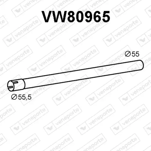 изпускателна тръба VENEPORTE VW80965