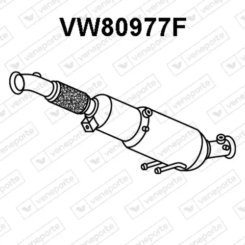 филтър за сажди/твърди частици, изпускателна система VENEPORTE VW80977F