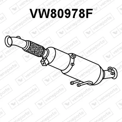 филтър за сажди/твърди частици, изпускателна система VENEPORTE VW80978F