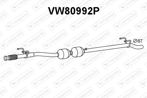 SCR-катализатор VENEPORTE VW80992P