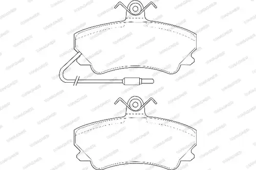 накладки WAGNER WBP20236A