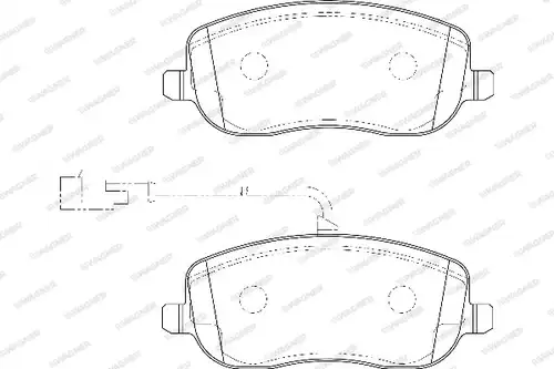накладки WAGNER WBP20261B