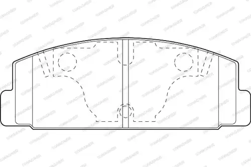 накладки WAGNER WBP20328A