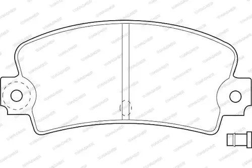 накладки WAGNER WBP20336A